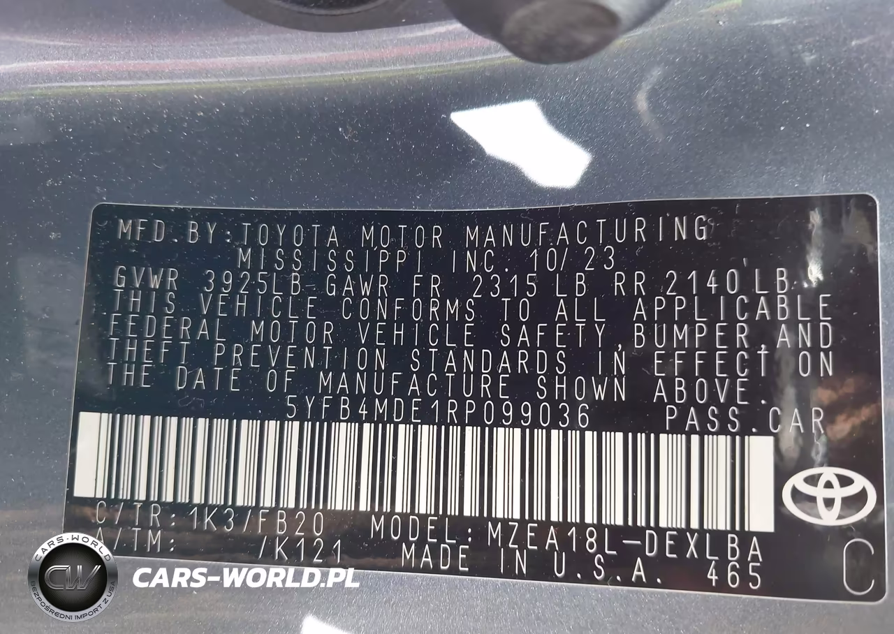 2024 Toyota Corolla Le VIN:5YFB4MDE1RP099036 - 9