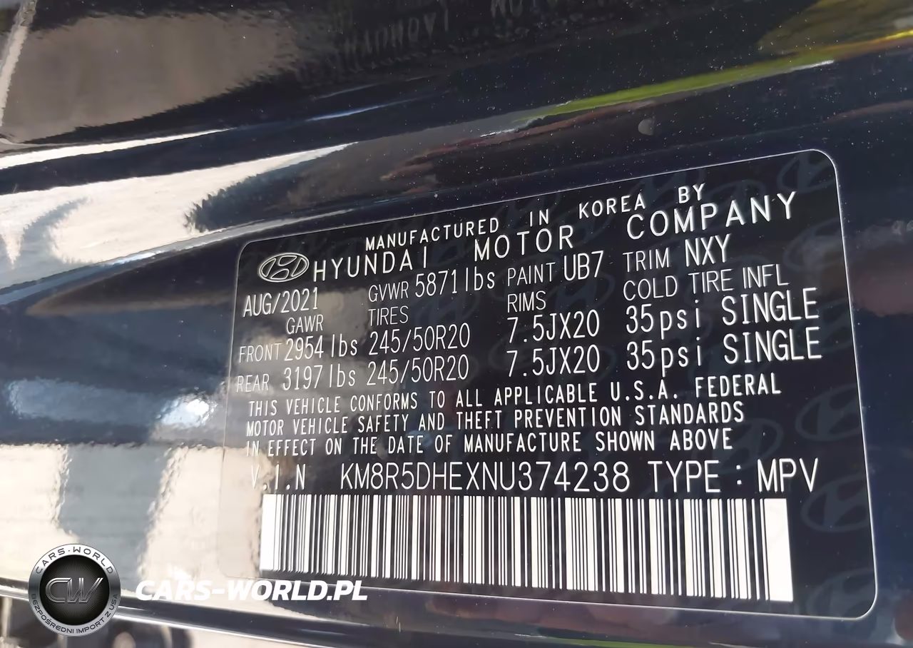 2022 Hyundai Palisade Limited VIN:KM8R5DHEXNU374238 - 9