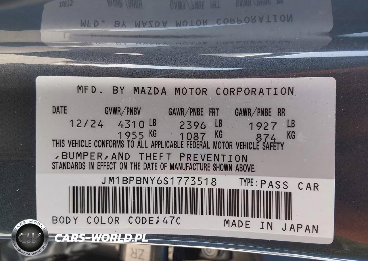 2025 Mazda Mazda3 2.5 Turbo Premium Plus VIN:JM1BPBNY6S1773518 - 9