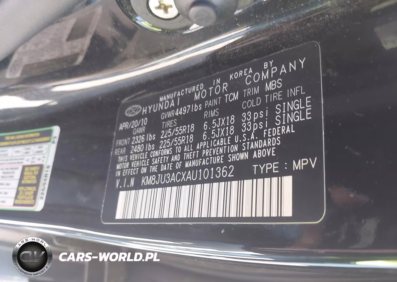 2010 Hyundai Tucson Limited VIN:KM8JU3ACXAU101362 - 9