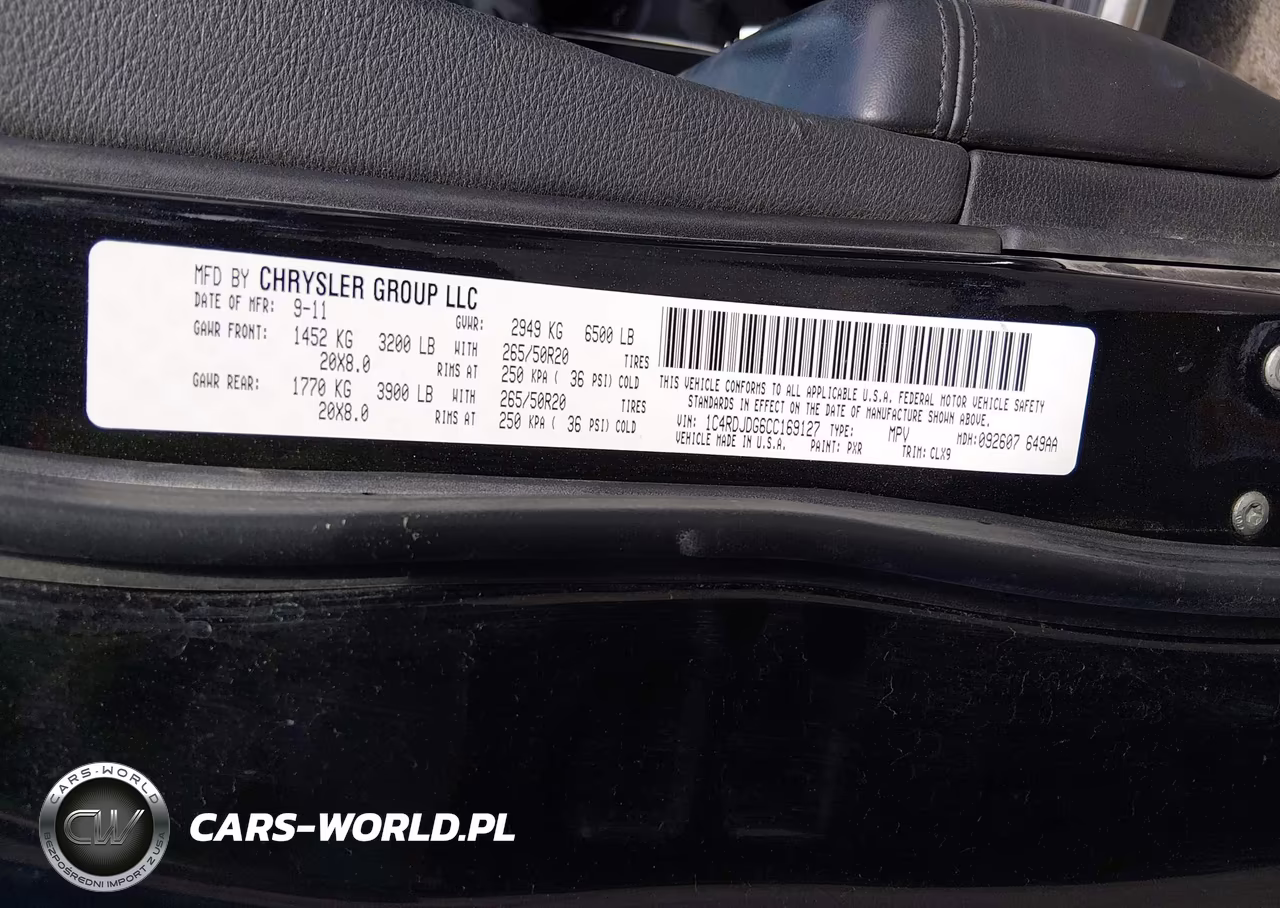 2012 Dodge Durango Crew VIN:1C4RDJDG6CC169127 - 9