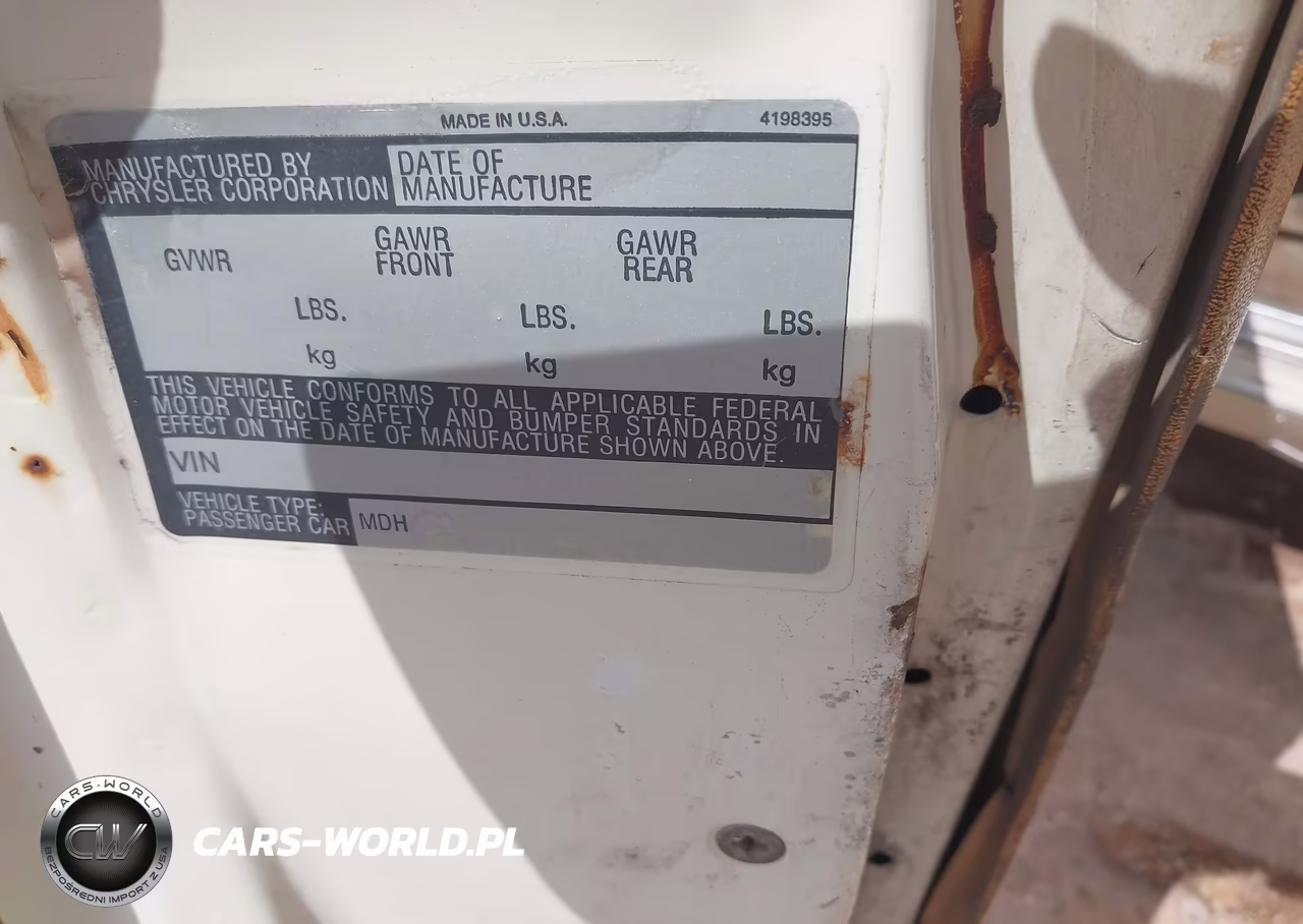 1985 Dodge Diplomat Salon VIN:1B3BG26P6FX564404 - 9
