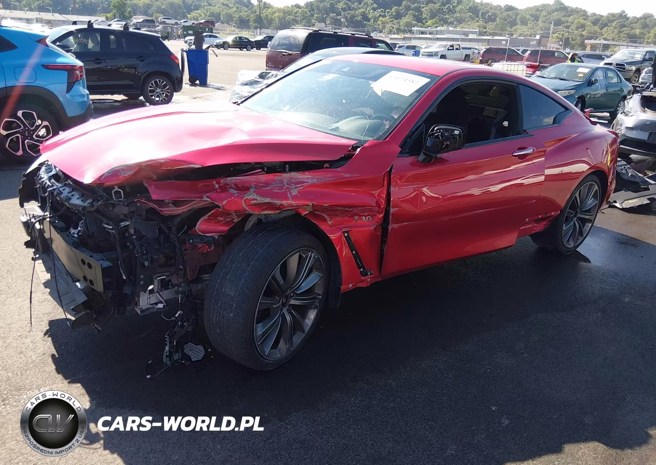 2020 Infiniti Q60 Red Sport 400 Awd VIN:JN1FV7ELXLM460354 - 2