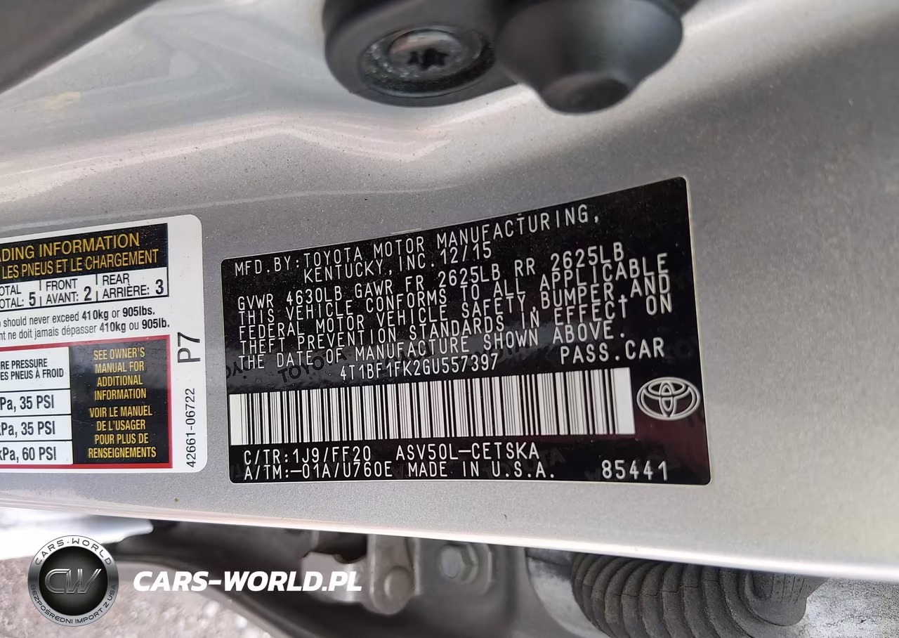 2016 Toyota Camry Se VIN:4T1BF1FK2GU557397 - 9