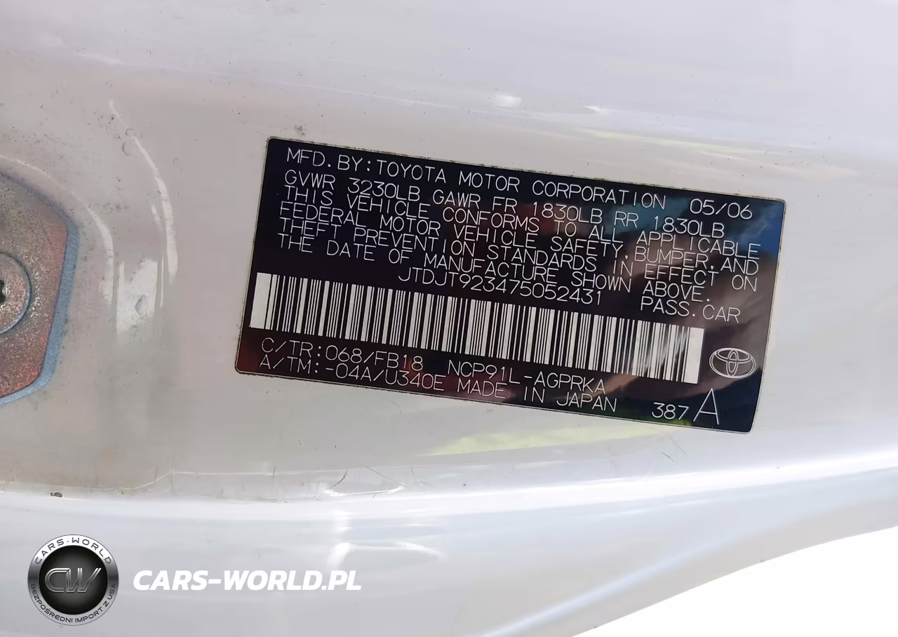 2007 Toyota Yaris VIN:JTDJT923475052431 - 9