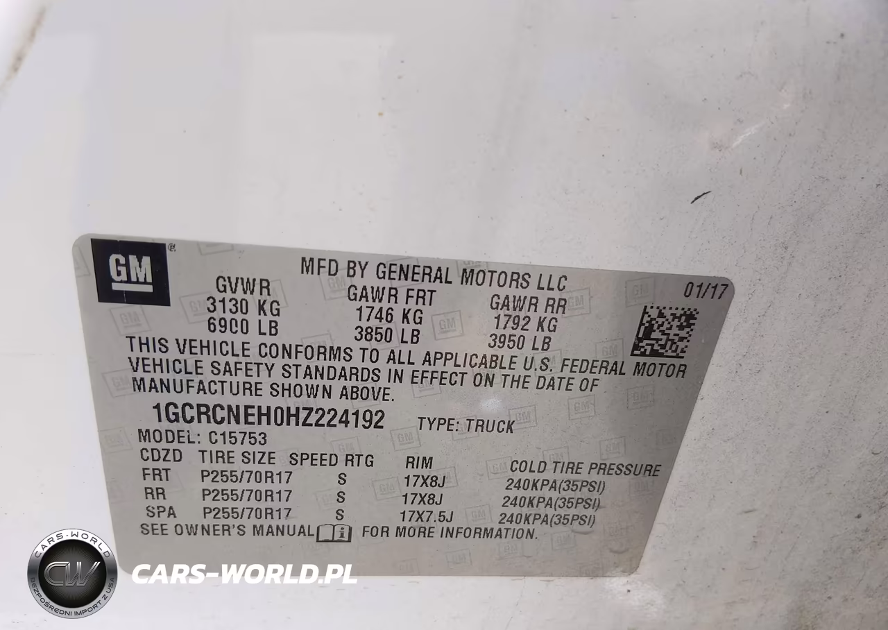 2017 Chevrolet Silverado 1500 Work Truck VIN:1GCRCNEH0HZ224192 - 9
