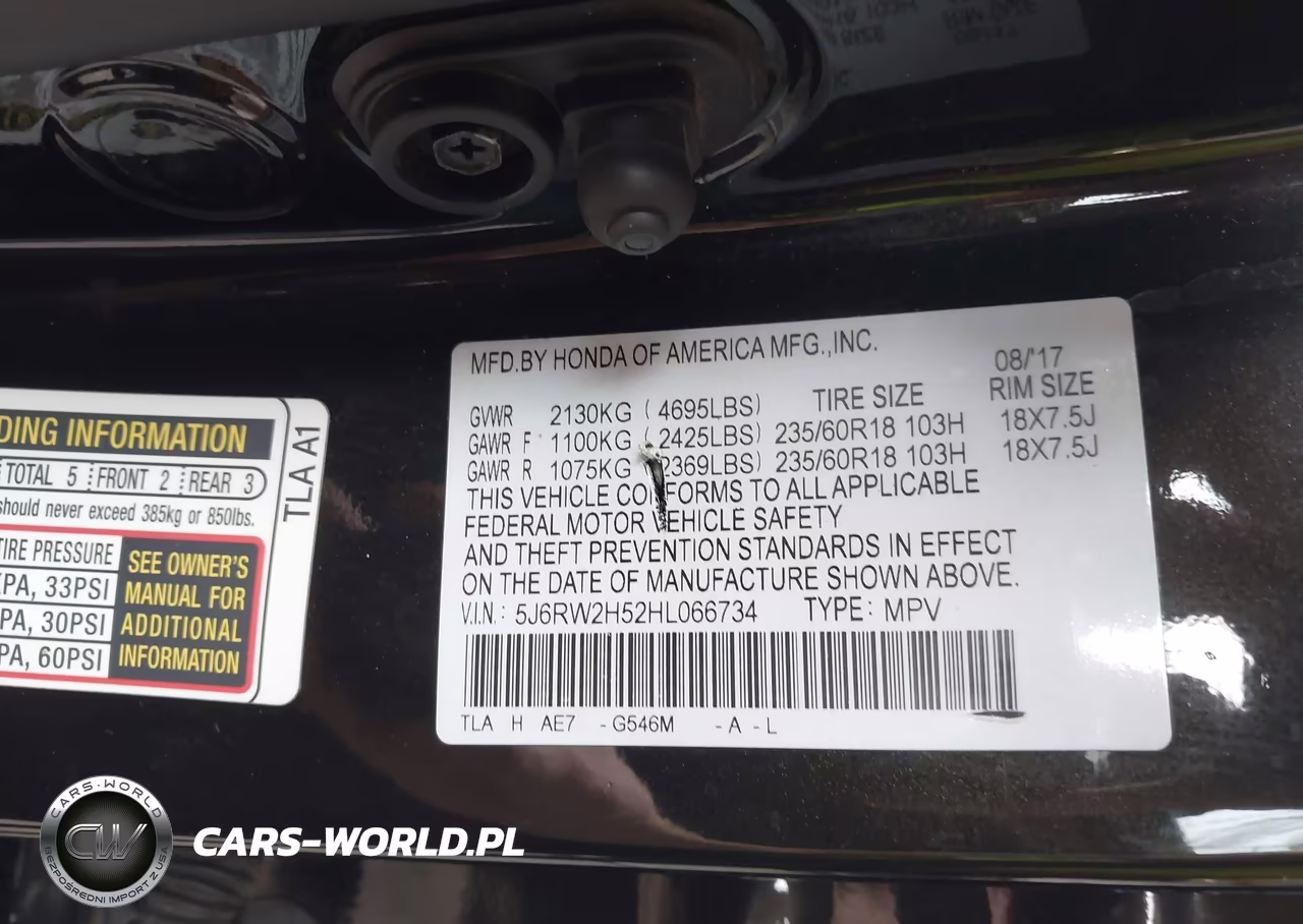 2017 Honda Cr-V Ex VIN:5J6RW2H52HL066734 - 9