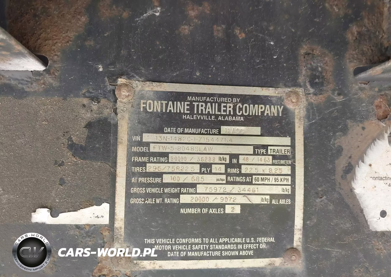 2007 Fontaine Trailer Co Flatbed VIN:13N1482C171544764 - 8