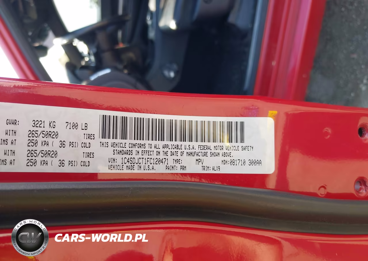 2015 Dodge Durango R-T VIN:1C4SDJCT1FC120471 - 9