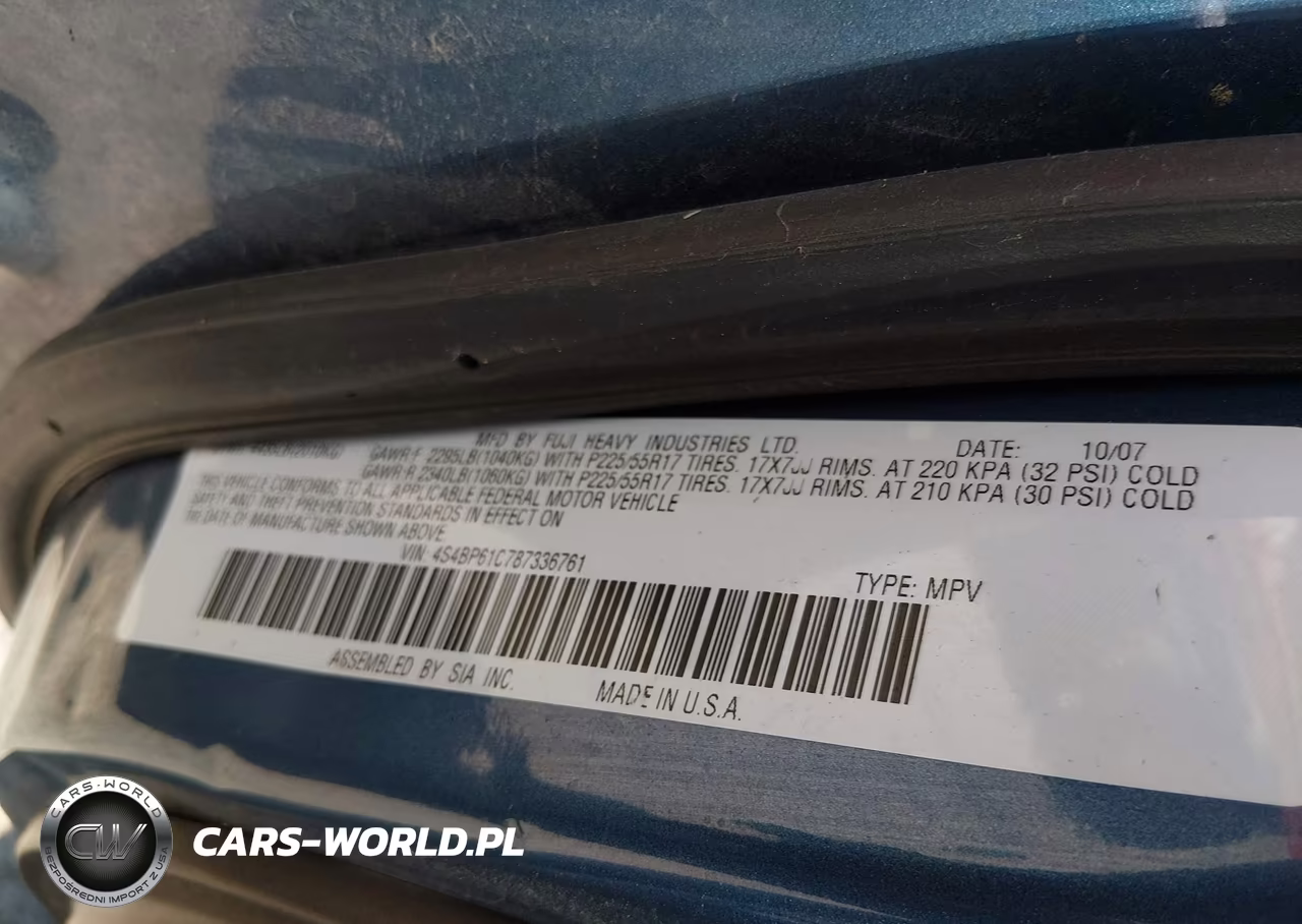 2008 Subaru Outback (Natl) I-Ll Bean W-Nav-Ll Bean W-Nav-Vdc VIN:4S4BP61C787336761 - 9