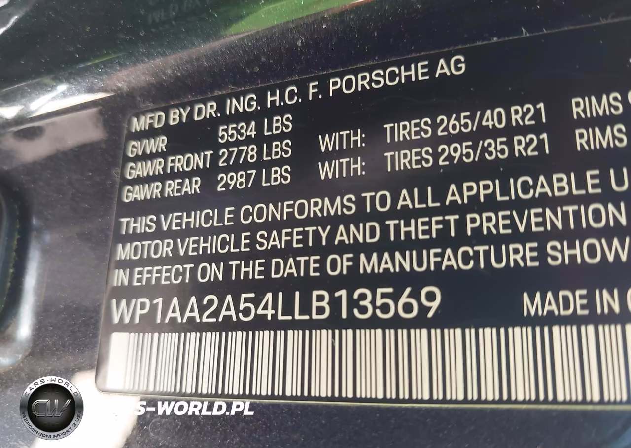 2020 Porsche Macan VIN:WP1AA2A54LLB13569 - 9