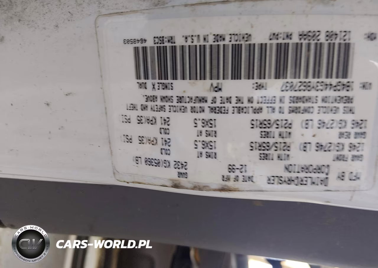 2000 Dodge Grand Caravan Se VIN:1B4GP44G3YB627037 - 9