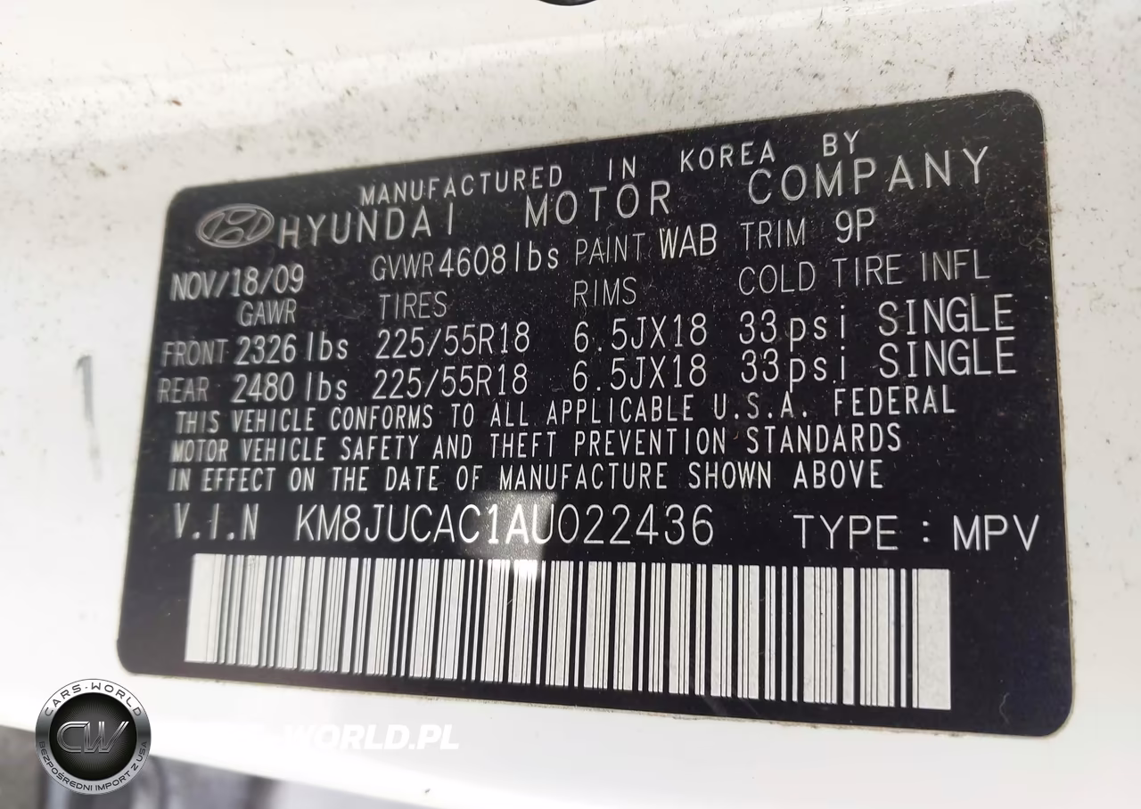 2010 Hyundai Tucson Limited VIN:KM8JUCAC1AU022436 - 9
