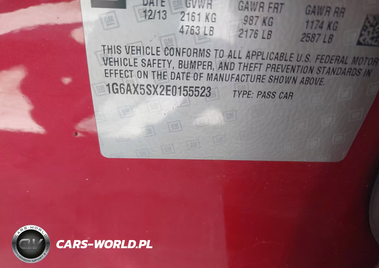 2014 Cadillac Cts Luxury VIN:1G6AX5SX2E0155523 - 9