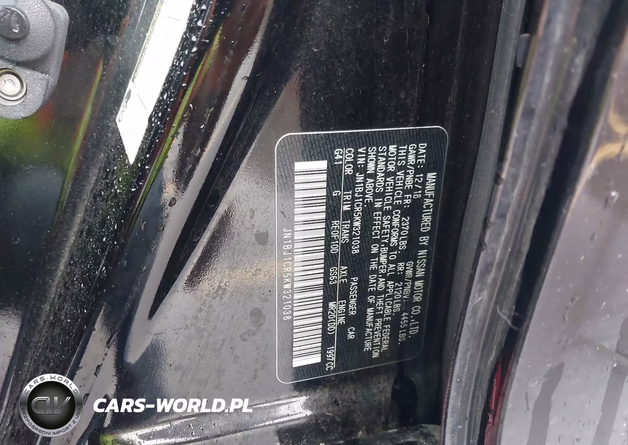 2019 Nissan Rogue Sport S VIN:JN1BJ1CR5KW321038 - 9