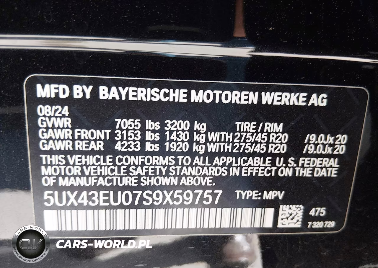 2025 BMW X5 Phev xDrive50E VIN:5UX43EU07S9X59757 - 9