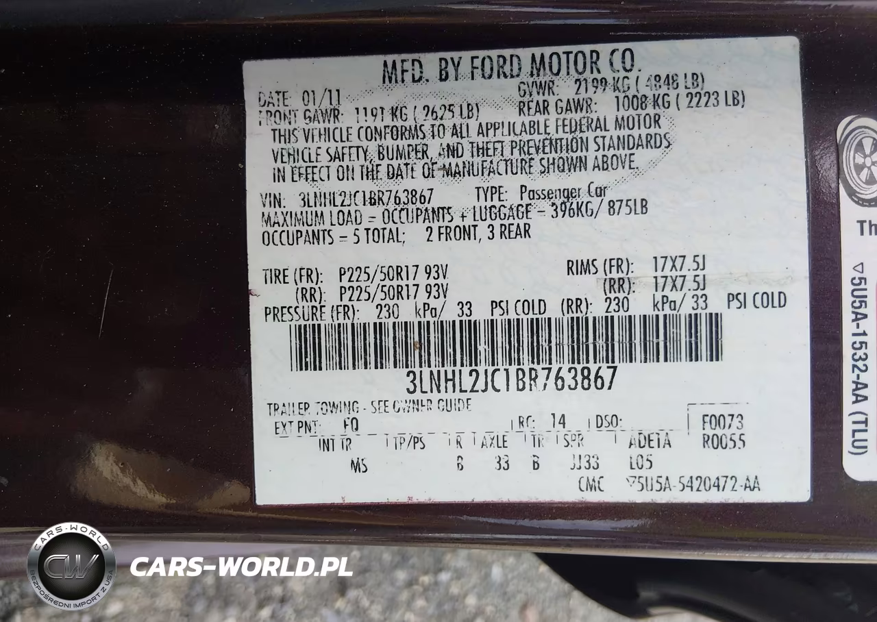 2011 Lincoln Mkz VIN:3LNHL2JC1BR763867 - 9