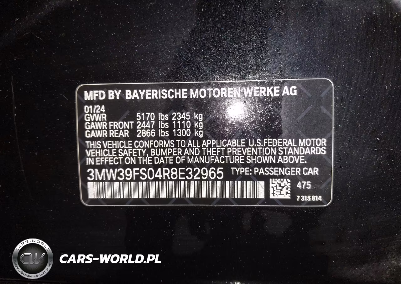 2024 BMW 330E xDrive VIN:3MW39FS04R8E32965 - 9