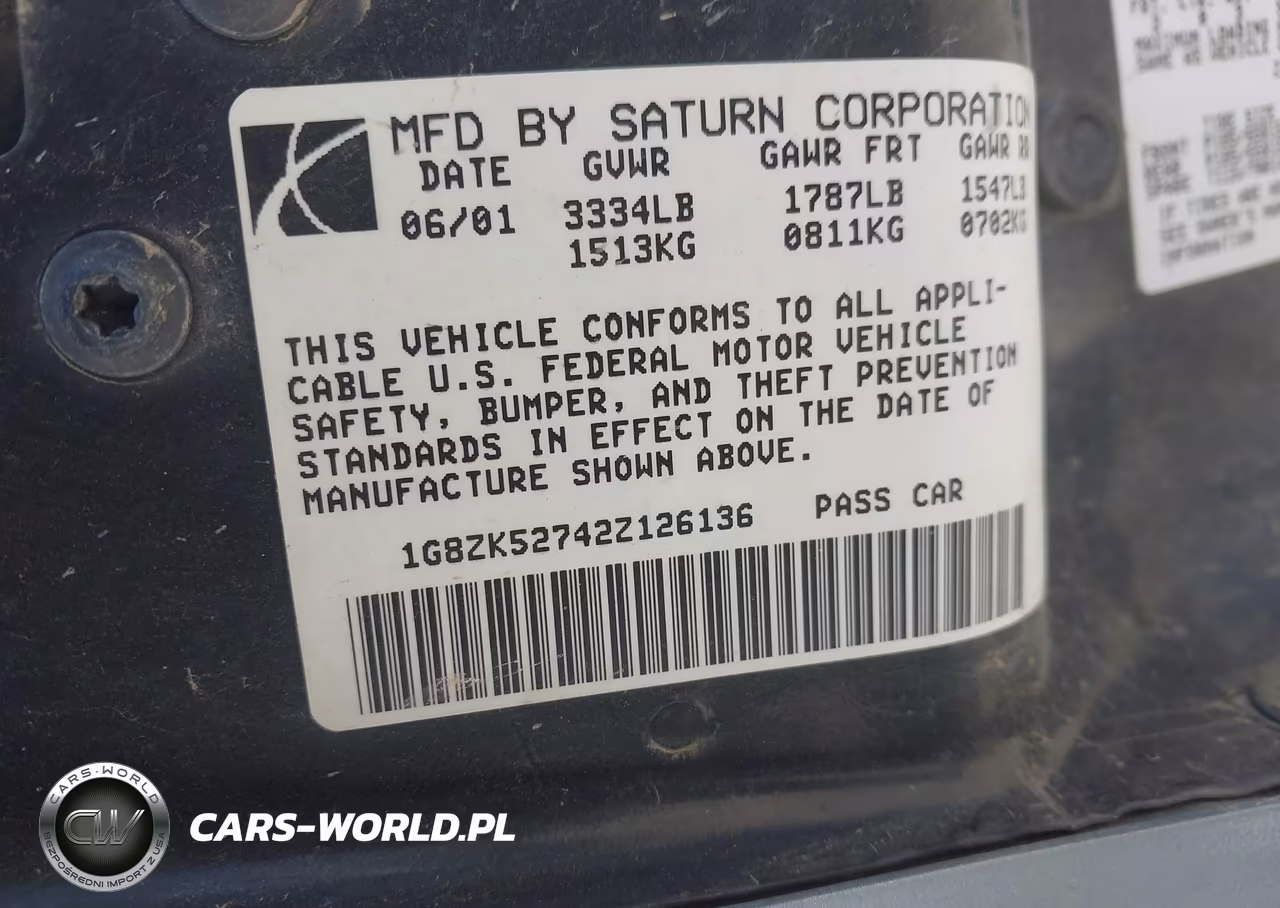 2002 Saturn S-Series Sl2 VIN:1G8ZK52742Z126136 - 9