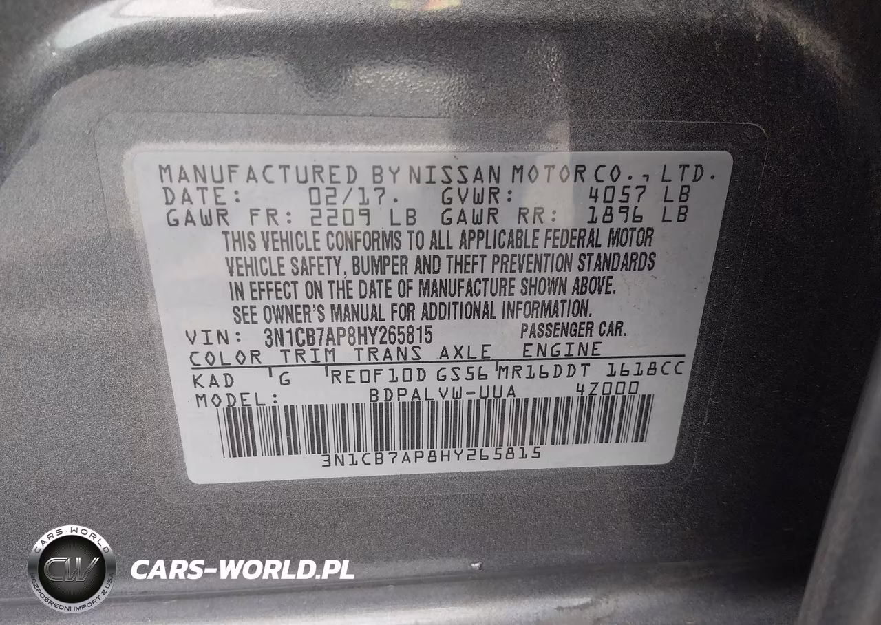 2017 Nissan Sentra Nismo VIN:3N1CB7AP8HY265815 - 9