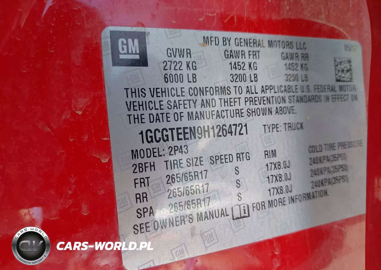 2017 Chevrolet Colorado 4Wd Zr2 VIN:1GCGTEEN9H1264721 - 9
