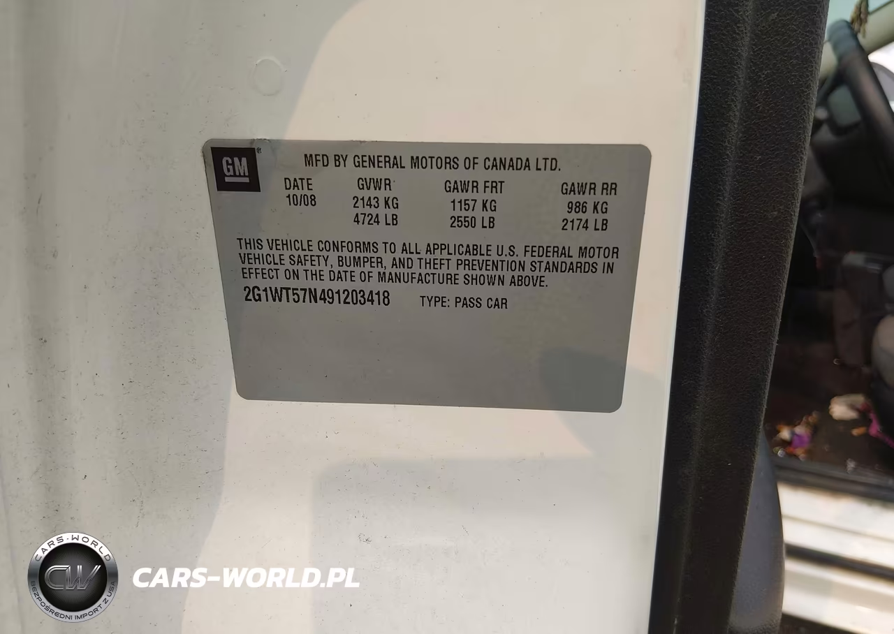 2009 Chevrolet Impala Lt VIN:2G1WT57N491203418 - 9