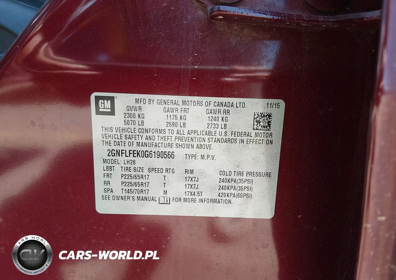 2016 Chevrolet Equinox Lt VIN:2GNFLFEK0G6190566 - 9