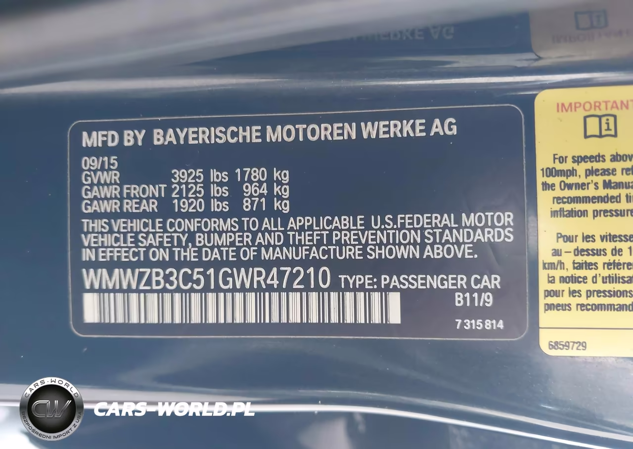 2016 Mini Countryman Cooper VIN:WMWZB3C51GWR47210 - 9