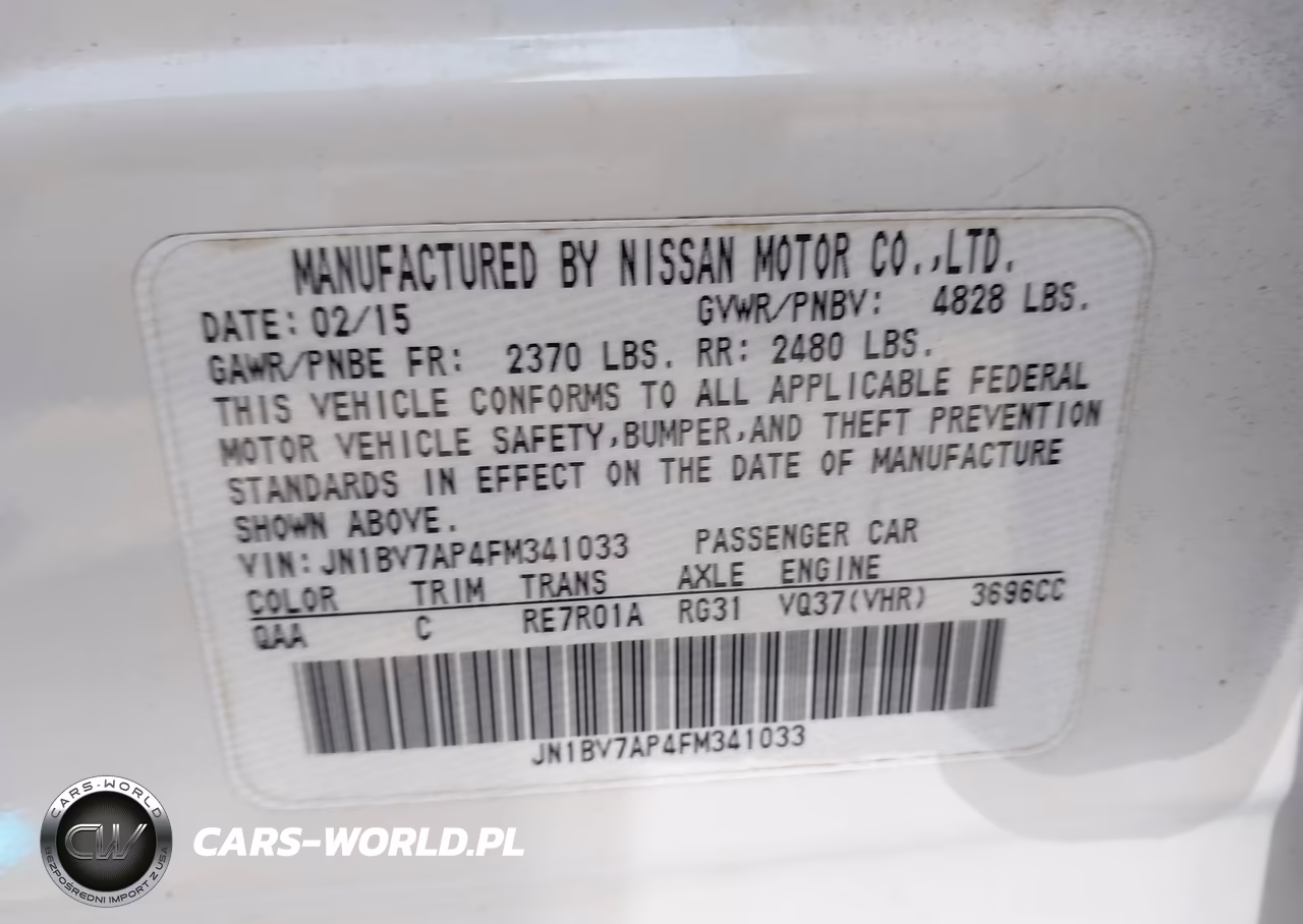2015 Infiniti Q50 Premium VIN:JN1BV7AP4FM341033 - 9