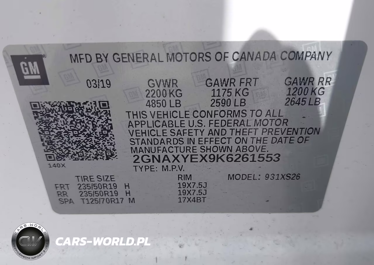 2019 Chevrolet Equinox Premier VIN:2GNAXYEX9K6261553 - 9