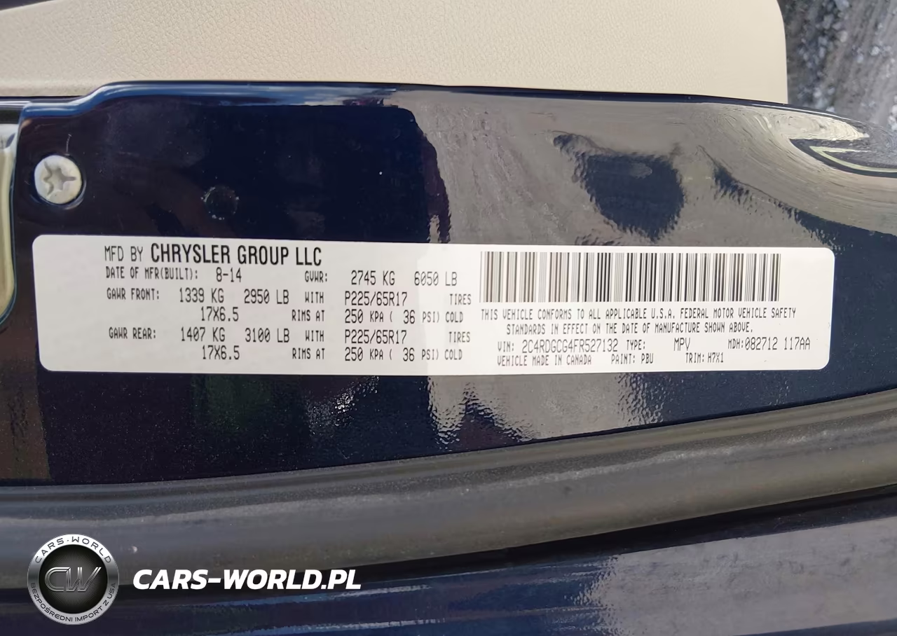 2015 Dodge Grand Caravan Sxt VIN:2C4RDGCG4FR527132 - 9