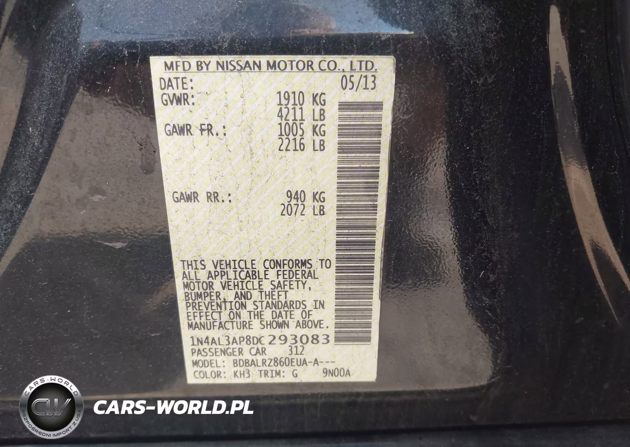 2013 Nissan Altima 2.5 S VIN:1N4AL3AP8DC293083 - 9