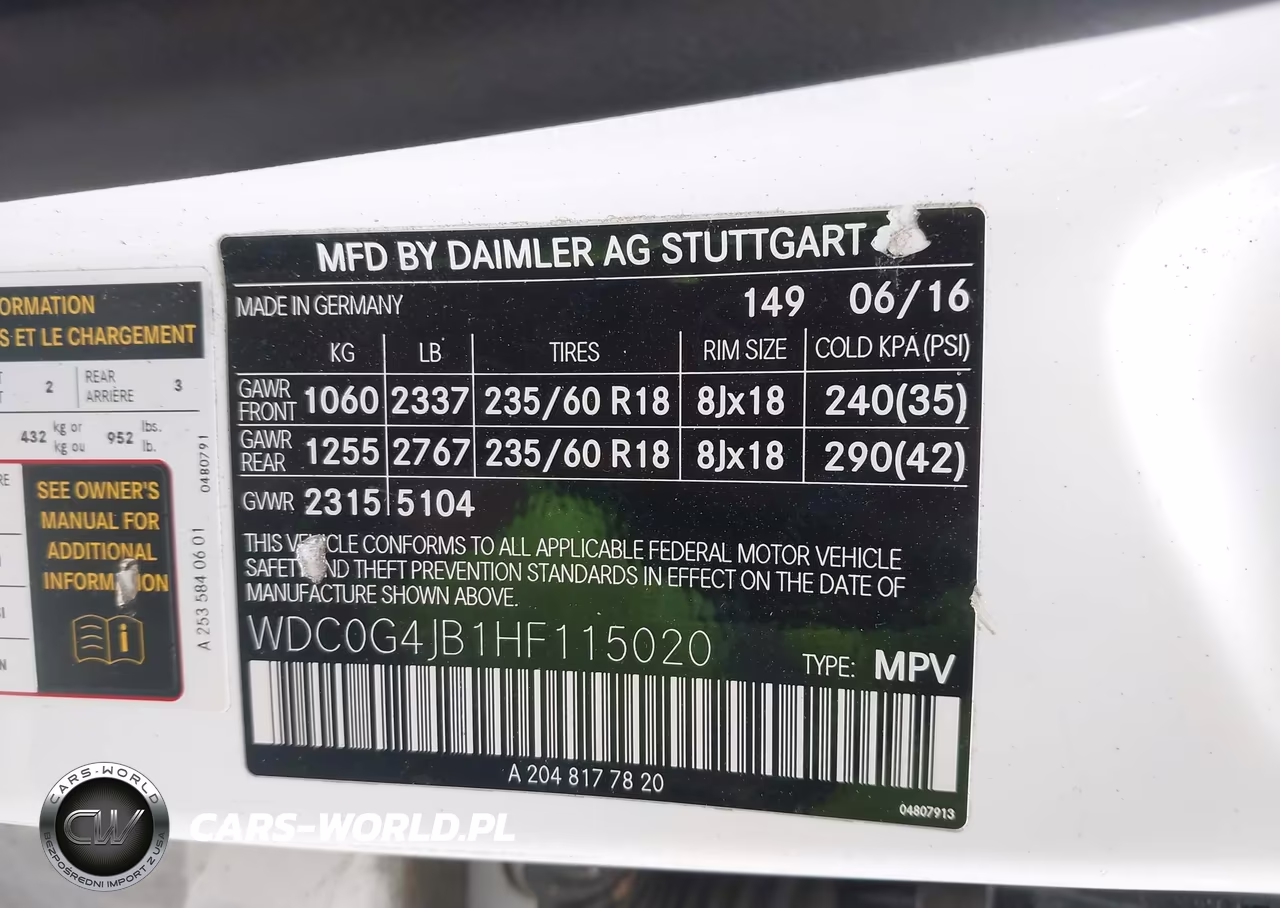 2017 Mercedes-Benz Glc 300 VIN:WDC0G4JB1HF115020 - 9