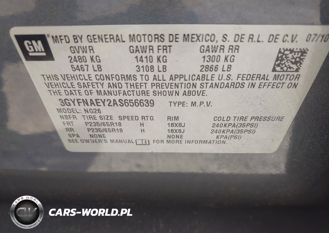 2010 Cadillac Srx Luxury Collection VIN:3GYFNAEY2AS656639 - 9