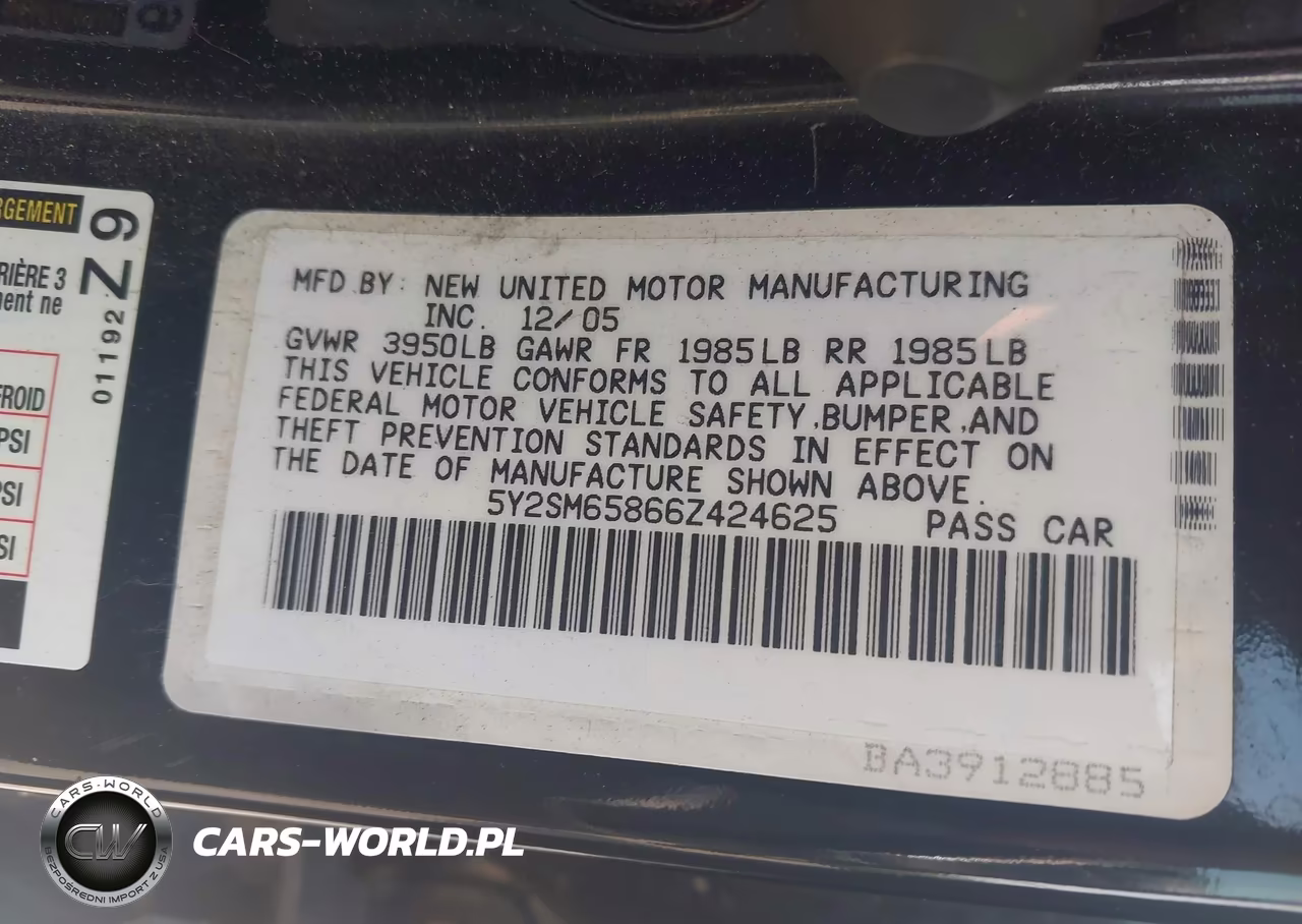 2006 Pontiac Vibe VIN:5Y2SM65866Z424625 - 9
