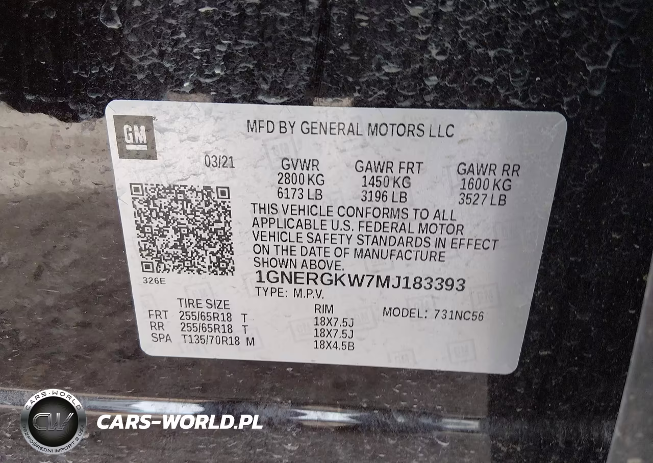 2021 Chevrolet Traverse Fwd Lt Cloth VIN:1GNERGKW7MJ183393 - 9