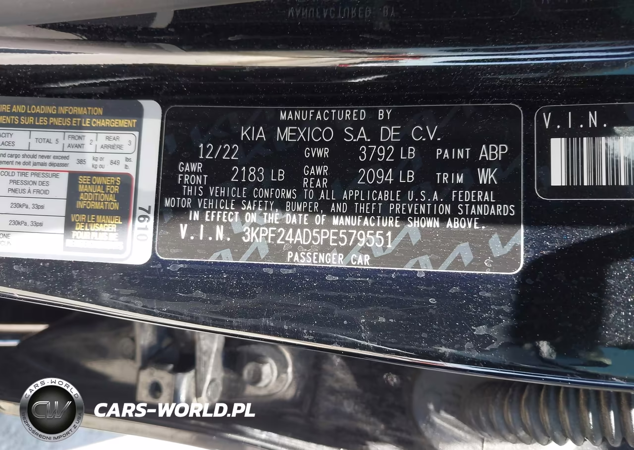 2023 Kia Forte Lxs VIN:3KPF24AD5PE579551 - 9