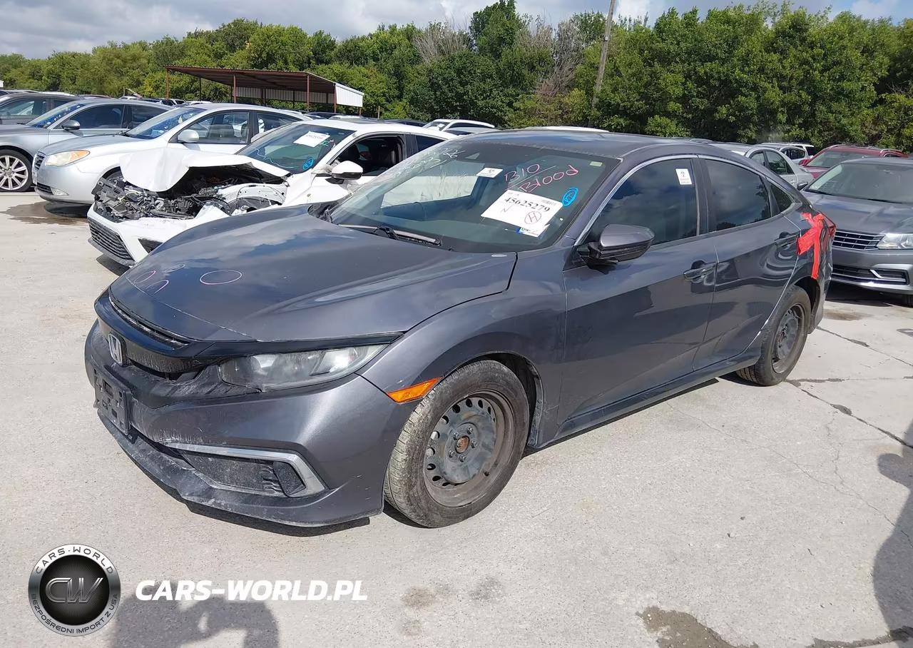 2019 Honda Civic Lx VIN:19XFC2F65KE009568 - 2
