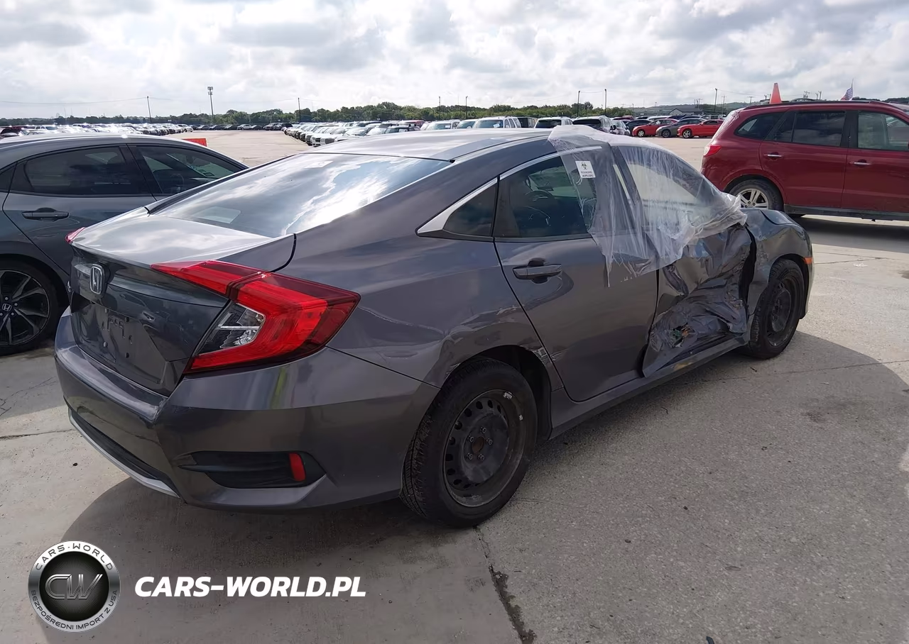 2019 Honda Civic Lx VIN:19XFC2F65KE009568 - 4