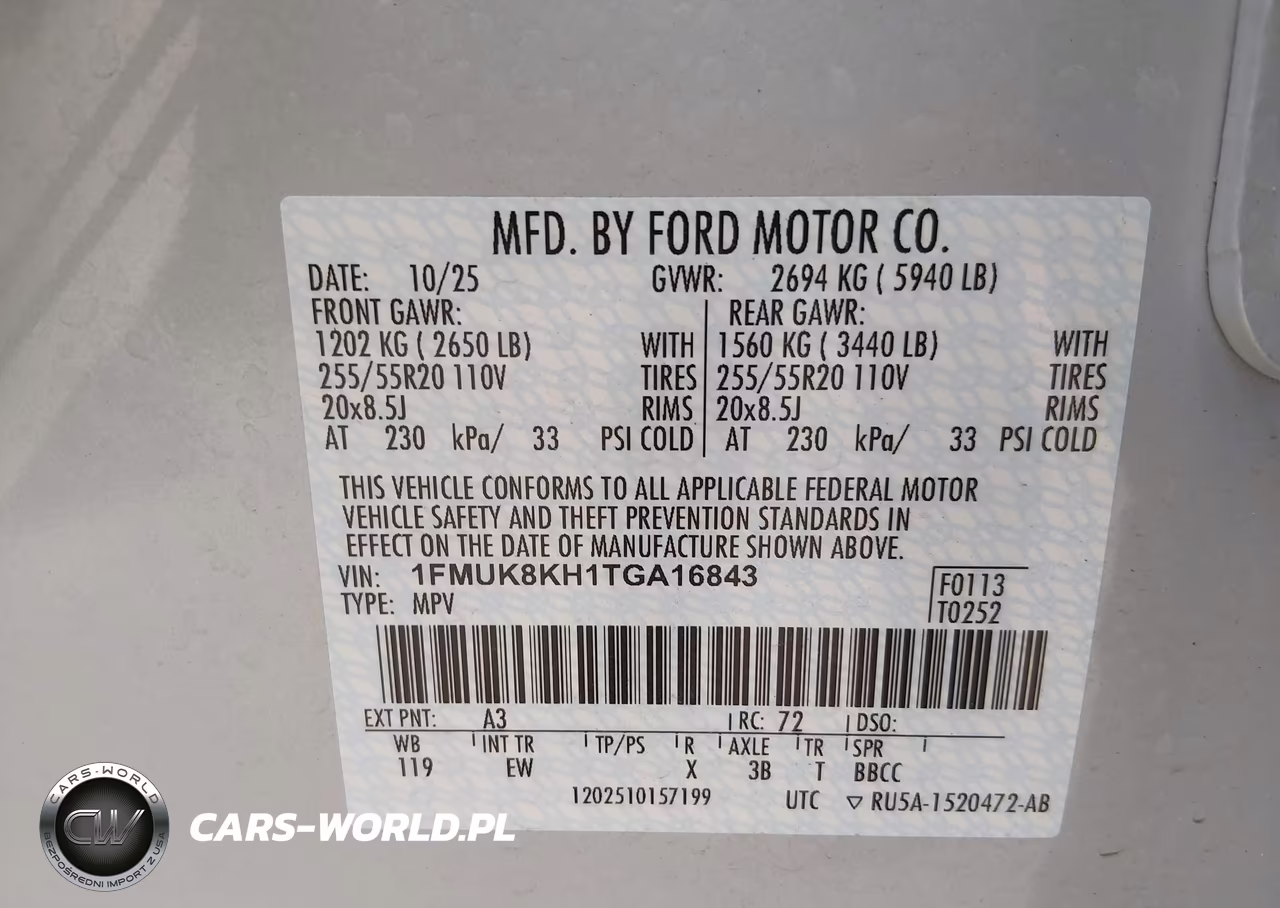 2026 Ford Explorer St-Line VIN:1FMUK8KH1TGA16843 - 9