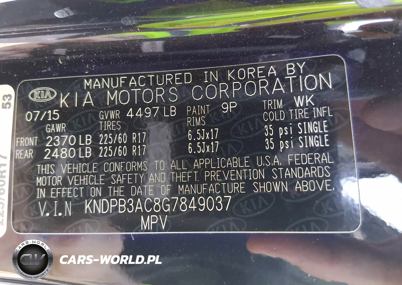 2016 Kia Sportage Lx VIN:KNDPB3AC8G7849037 - 9