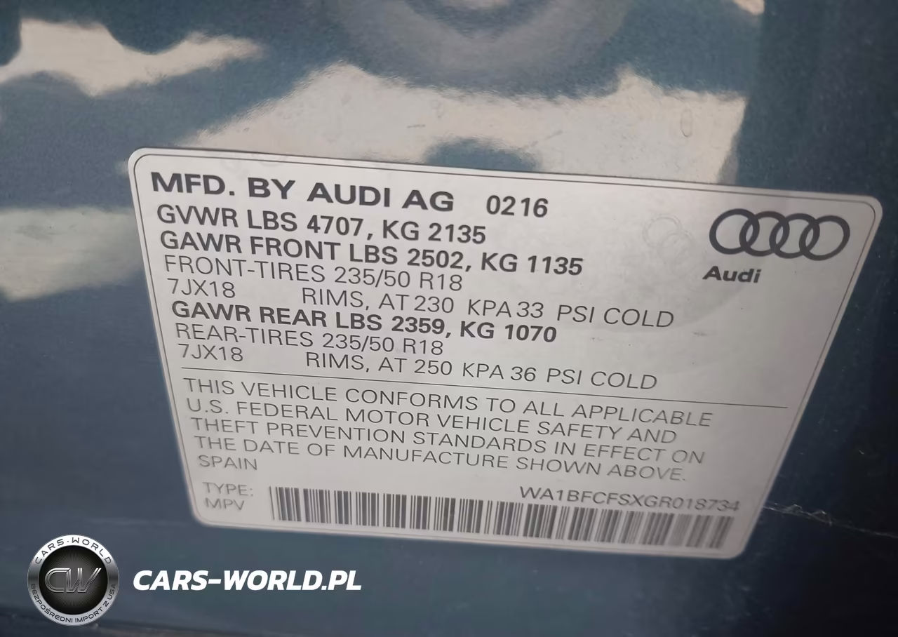 2016 Audi Q3 2.0T Premium Plus VIN:WA1BFCFSXGR018734 - 9