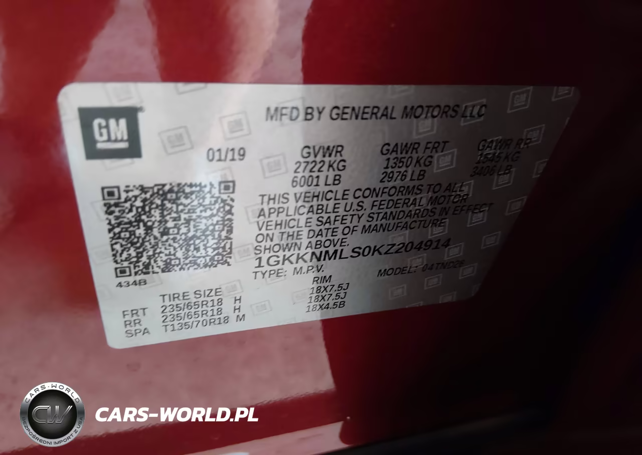 2019 GMC Acadia Slt-1 VIN:1GKKNMLS0KZ204914 - 9