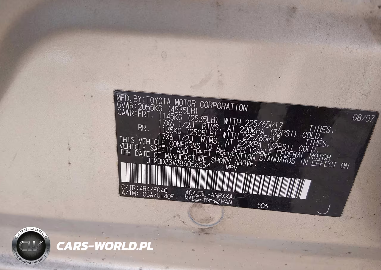 2008 Toyota Rav4 VIN:JTMBD33V386056254 - 9