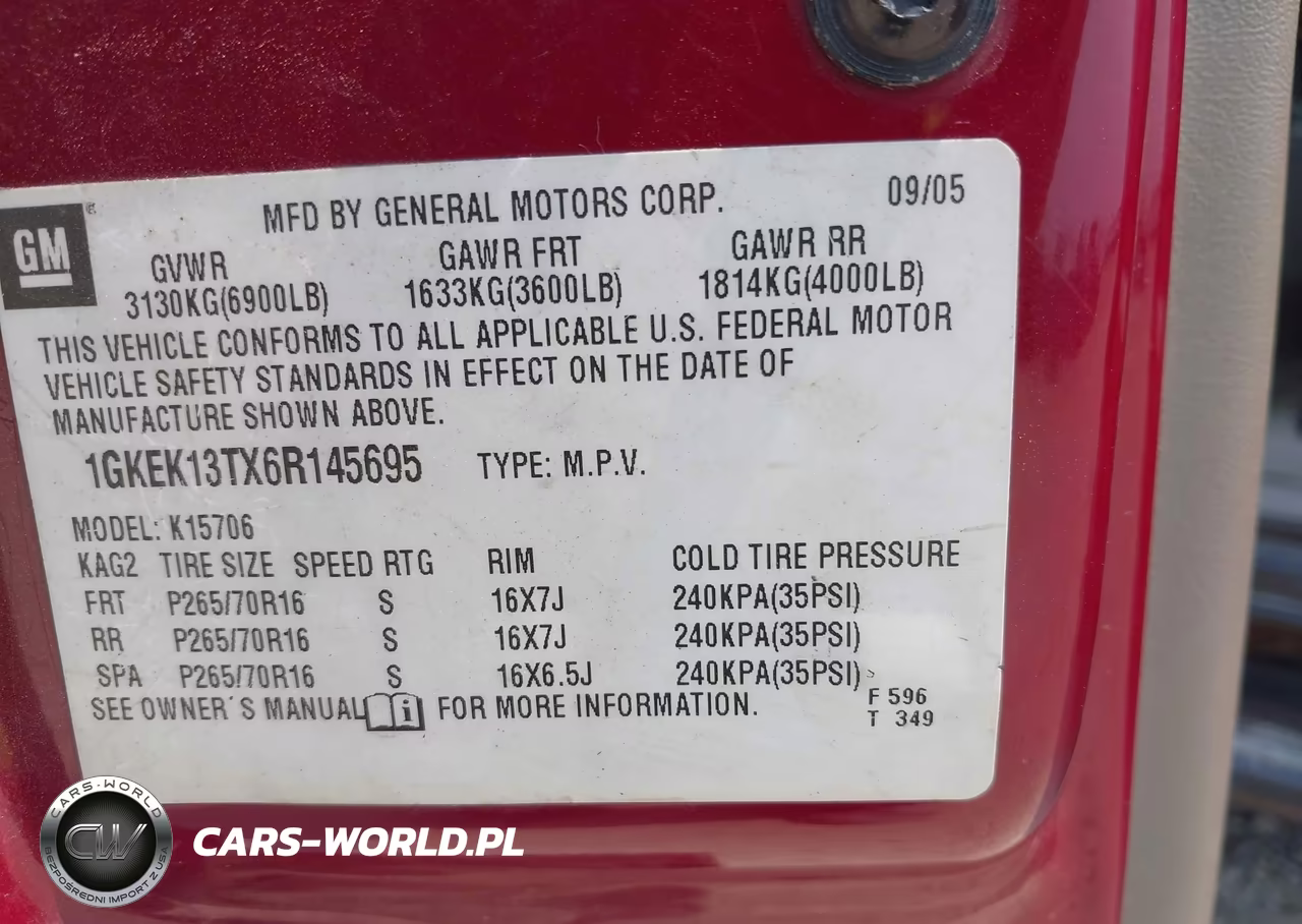 2006 GMC Yukon Slt VIN:1GKEK13TX6R145695 - 9
