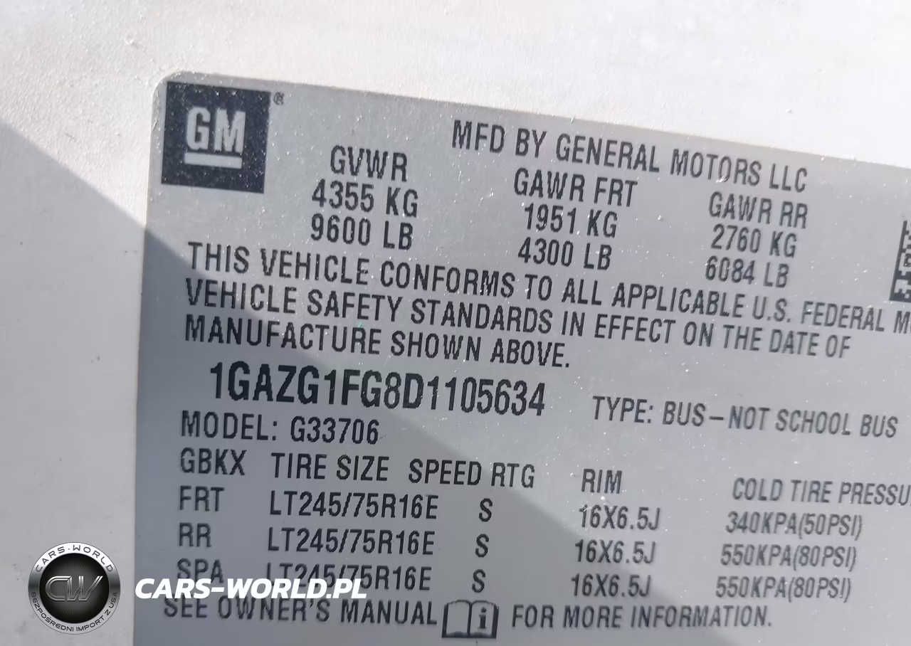 2013 Chevrolet Express 3500 Lt VIN:1GAZG1FG8D1105634 - 9