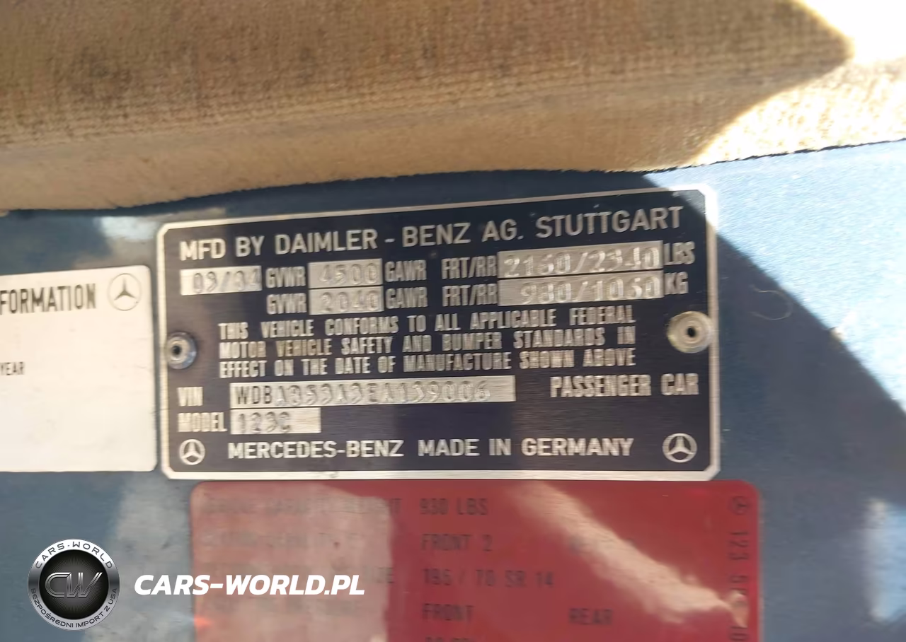 1984 Mercedes-Benz 300 Cdt VIN:WDBAB53A3EA139006 - 9