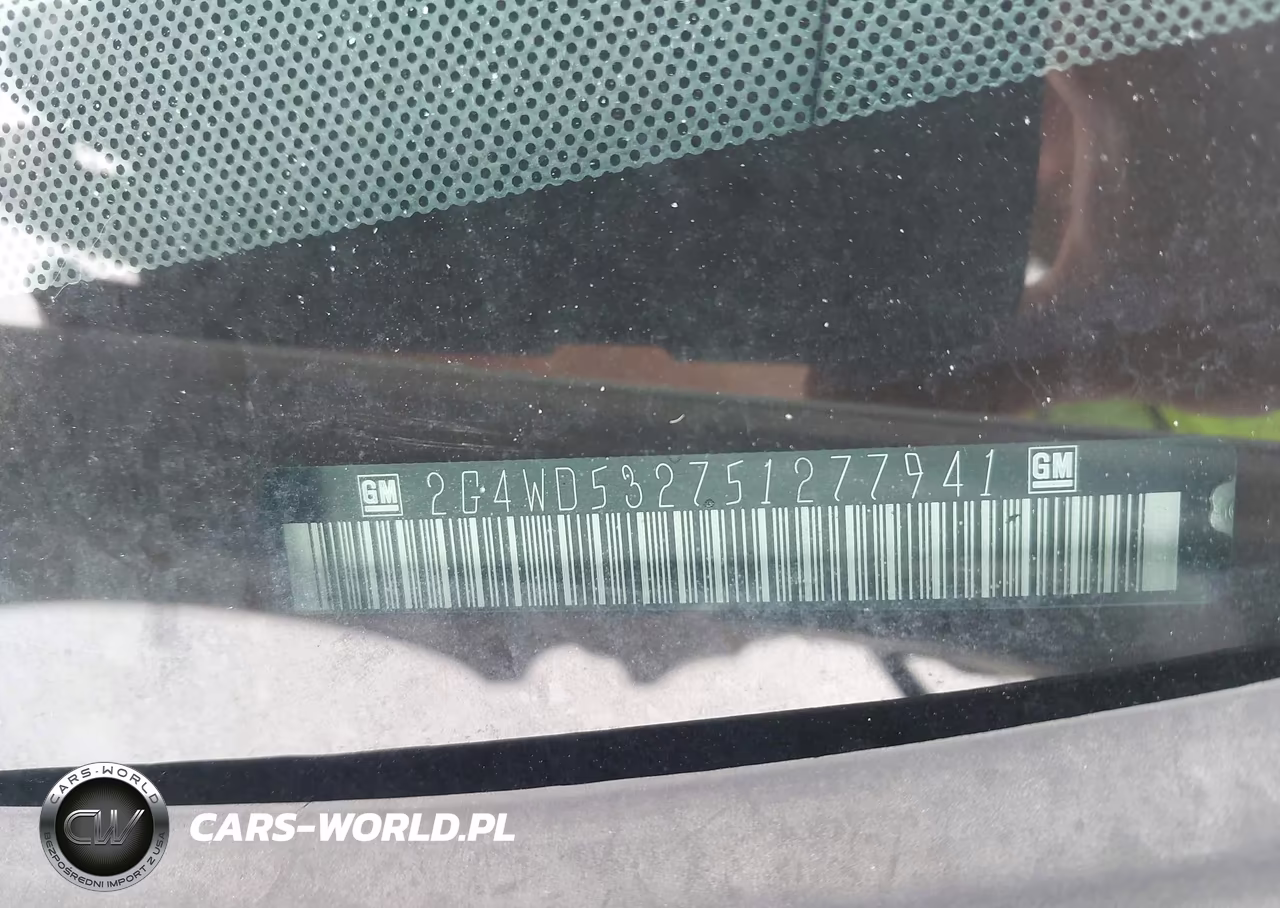 2005 Buick Lacrosse Cxl VIN:2G4WD532751277941 - 9