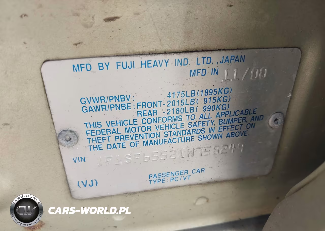 2001 Subaru Forester S VIN:JF1SF65521H758249 - 9