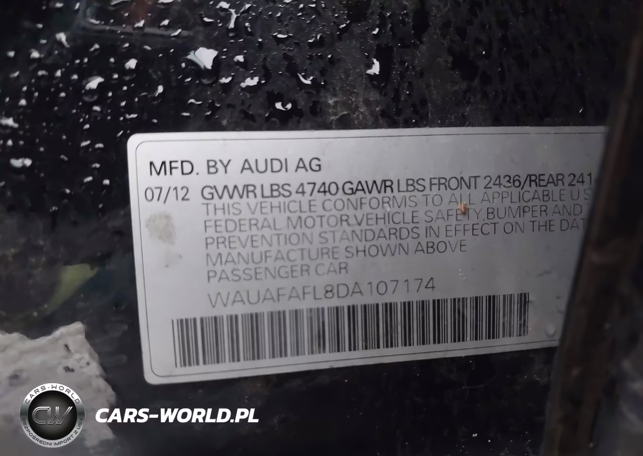 2013 Audi A4 2.0T Premium VIN:WAUAFAFL8DA107174 - 9